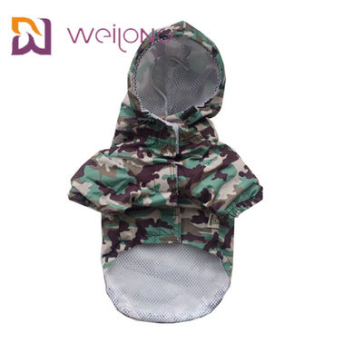 Fato-macaco impermeável Mesh Lining do cão de estimação da camuflagem da abertura de Velcro