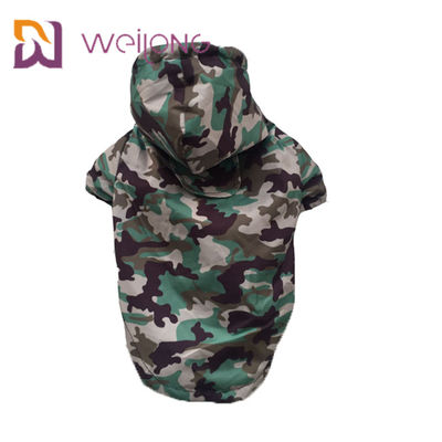 Fato-macaco impermeável Mesh Lining do cão de estimação da camuflagem da abertura de Velcro