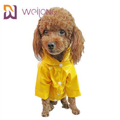 Da capa de chuva de pouco peso de couro do animal de estimação do plutônio revestimento Windproof da chuva do cachorrinho