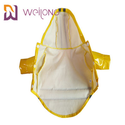 Da capa de chuva de pouco peso de couro do animal de estimação do plutônio revestimento Windproof da chuva do cachorrinho