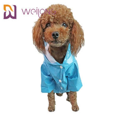 Da capa de chuva de pouco peso de couro do animal de estimação do plutônio revestimento Windproof da chuva do cachorrinho