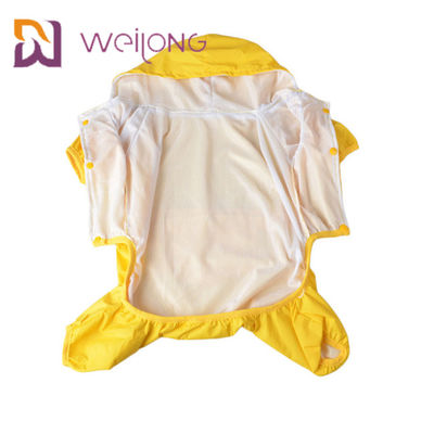 Revestimentos de pouco peso de couro MESH Lining Windproof da capa de chuva do cão amarelo do plutônio