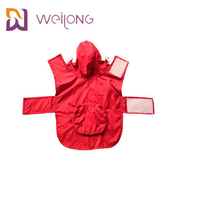 Saco Mesh Lining Xl Dog Raincoat da capa de chuva do animal de estimação da abertura de Velcro