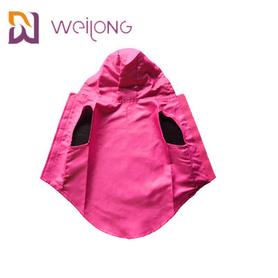 Grande revestimento impermeável do cão com Hood Customizable Velcro Opening