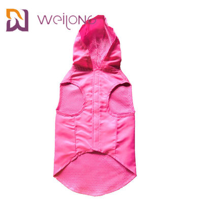 Grande revestimento impermeável do cão com Hood Customizable Velcro Opening