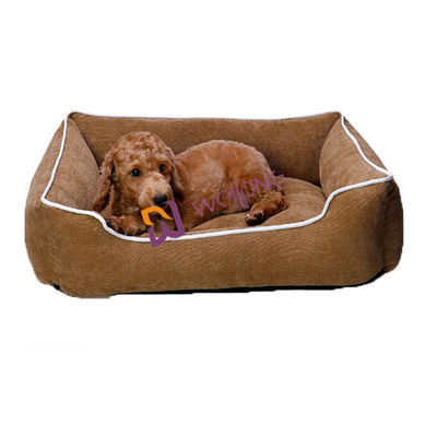 Sofá-cama ortopédico de aquecimento do cão do algodão dos PP da cama do animal de estimação do auto da proteção ambiental do veludo de algodão
