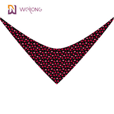 Grupo dobro do babador do feriado do animal de estimação do lenço do triângulo do algodão do Bandana do animal de estimação do dia de Valentim
