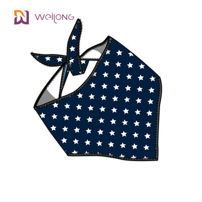 As estrelas duráveis superiores da tela do Bandana apto ajustável original do animal de estimação da forma listram bandanas do cão do desenhista