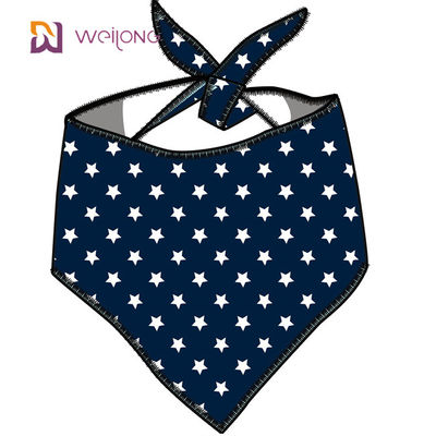 As estrelas duráveis superiores da tela do Bandana apto ajustável original do animal de estimação da forma listram bandanas do cão do desenhista