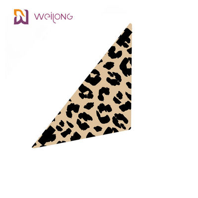 Personalização poli Digital do Bandana do animal de estimação da cópia do leopardo da popelina que imprime Bandanas pequenos do cão