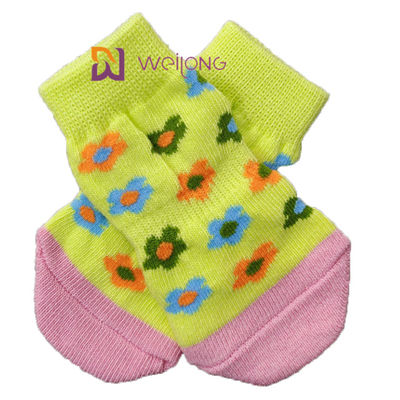 Cão Socks&amp; Cat Socks da malha do deslizamento do animal de estimação anti com reforço de borracha Paw Protetor