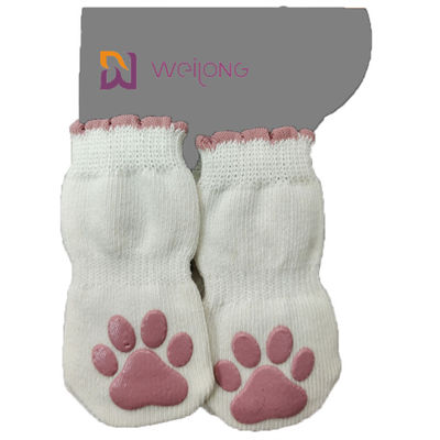 Proteja peúgas feitas sob encomenda do animal de estimação das patas para o anti deslizamento do gato/cães